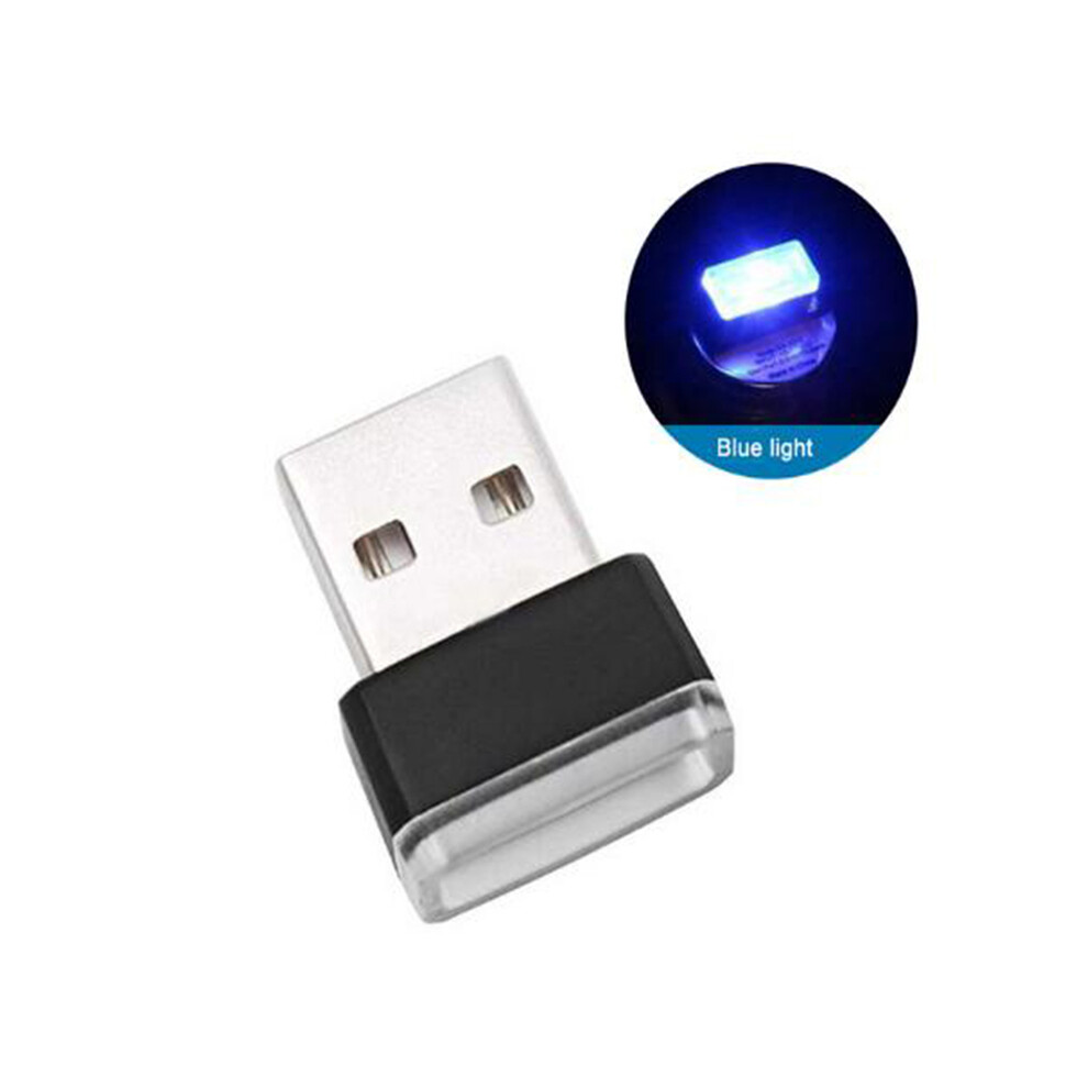Maxpower (Blue) Mini Usb Light Led Modeling Car Ambient Light Neon Interior Light Car