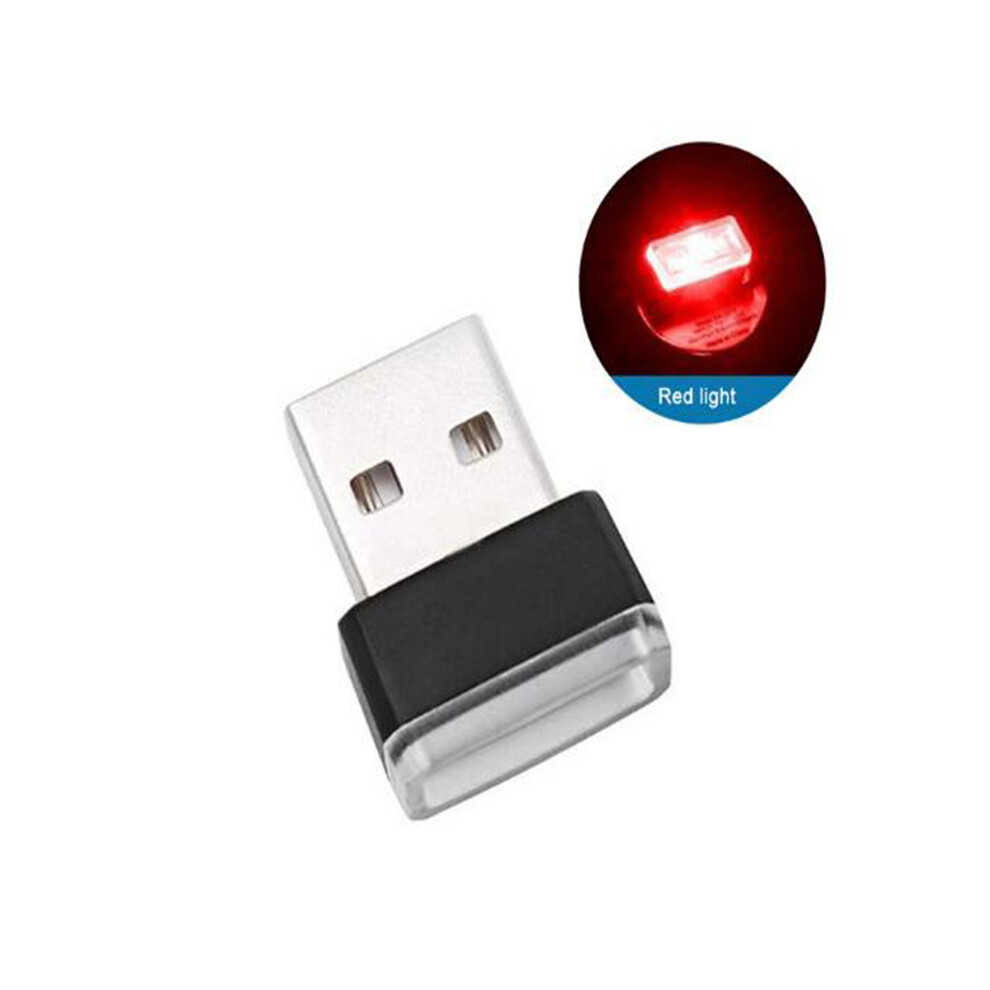 Maxpower (Red) Mini Usb Light Led Modeling Car Ambient Light Neon Interior Light Car
