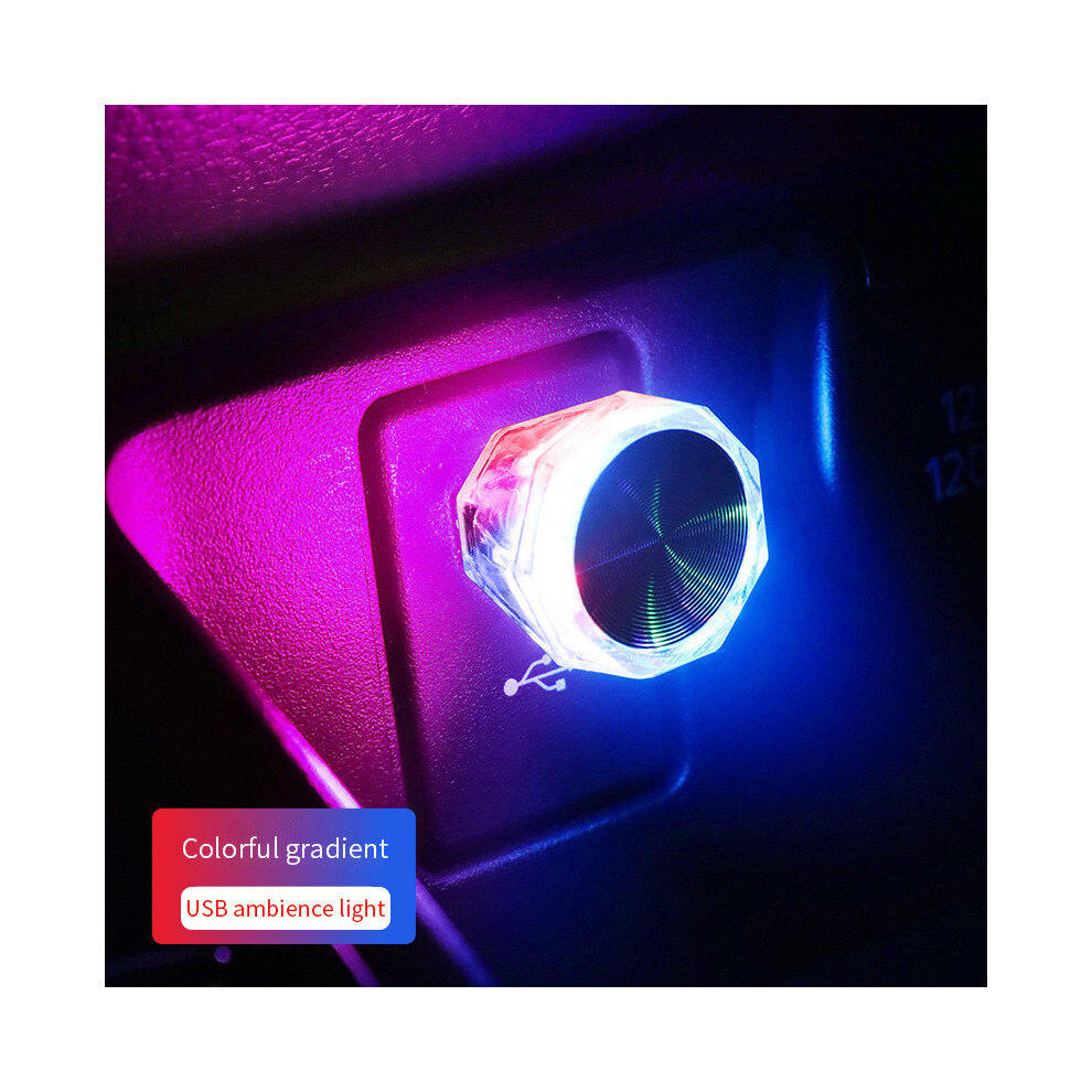 (changeable) Car Mini USB LED Light Decorative Atmosphere Lamp Colorful Night Light-image-OPC-PDSSFBV-NEW