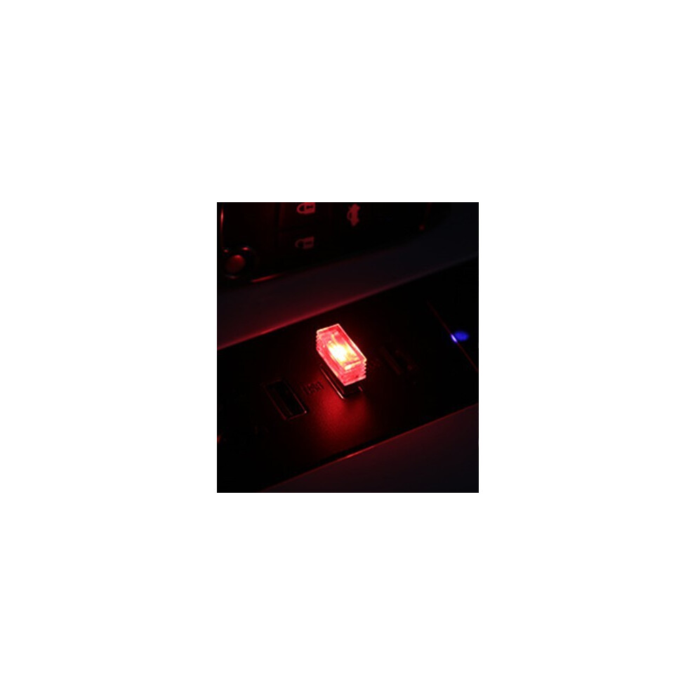 Maxpower (1Pc Red) Mini Usb Led Car Light Auto Interior Atmosphere Light Emergency Lighting