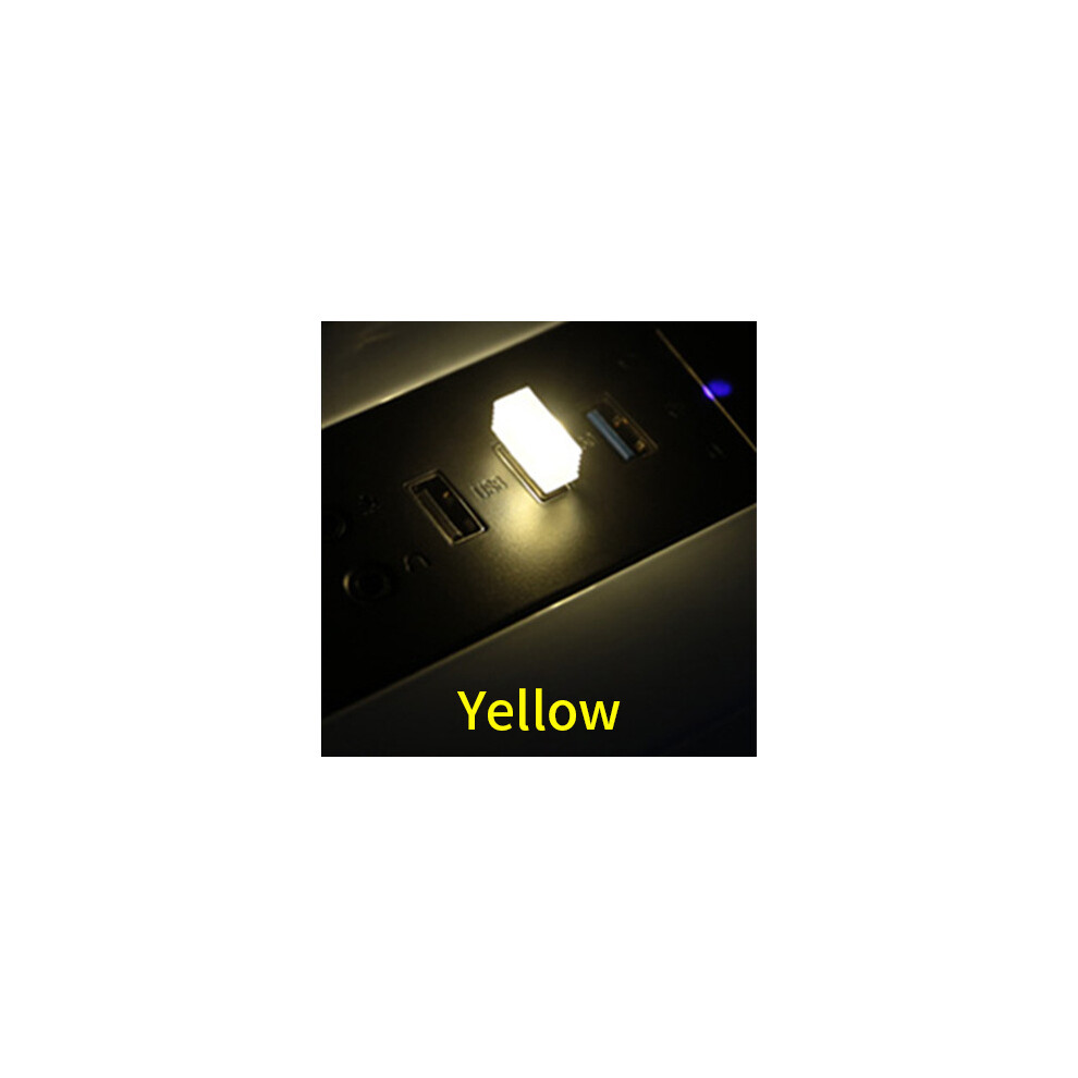 Maxpower (1Pc Yellow) Mini Usb Led Car Light Auto Interior Atmosphere Light Emergency Lighting
