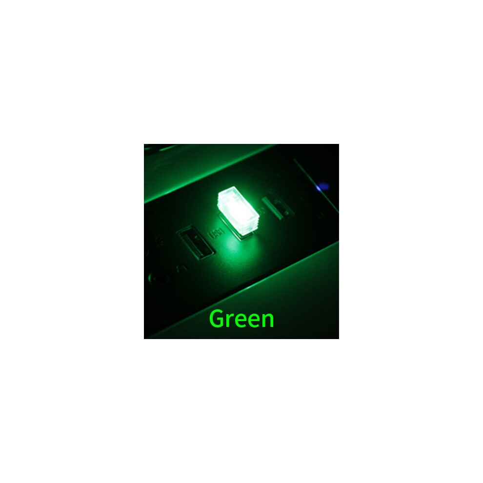 Maxpower (1Pc Green) Mini Usb Led Car Light Auto Interior Atmosphere Light Emergency Lighting