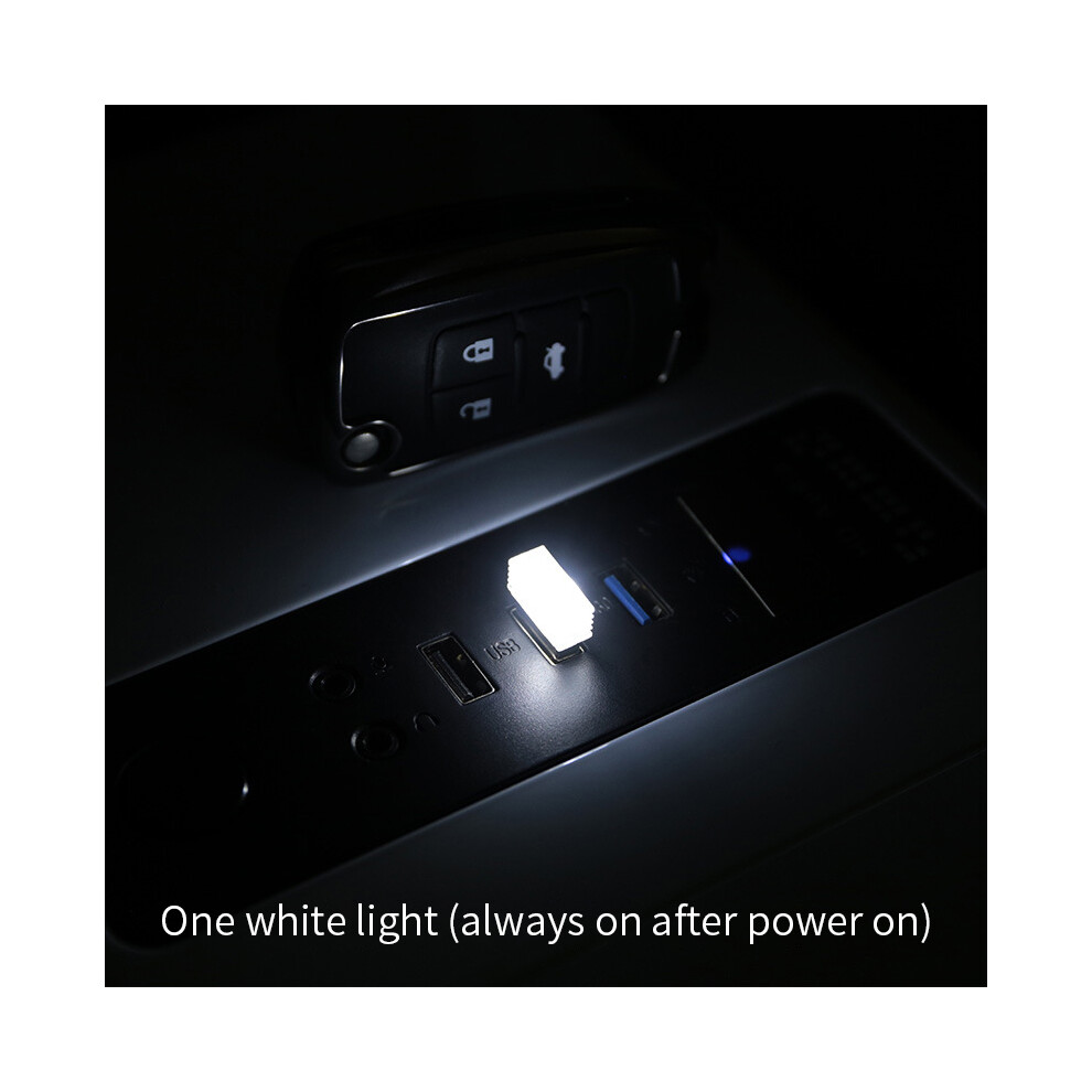 Maxpower (1Pc White) Mini Usb Led Car Light Auto Interior Atmosphere Light Emergency Lighting