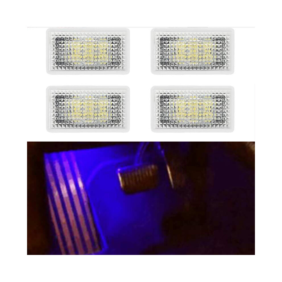 (4Pcs, ) For Tesla Model 3 Y S X Ultra-Bright Interior Led Lighting Bulbs Kit Accessories Blue 8692446715871