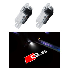(For Q5) 2pcs Led Car Door Welcome Lights for Audi A1 A3 8P 8V A4 A5 A6 A7 A8 Q3
