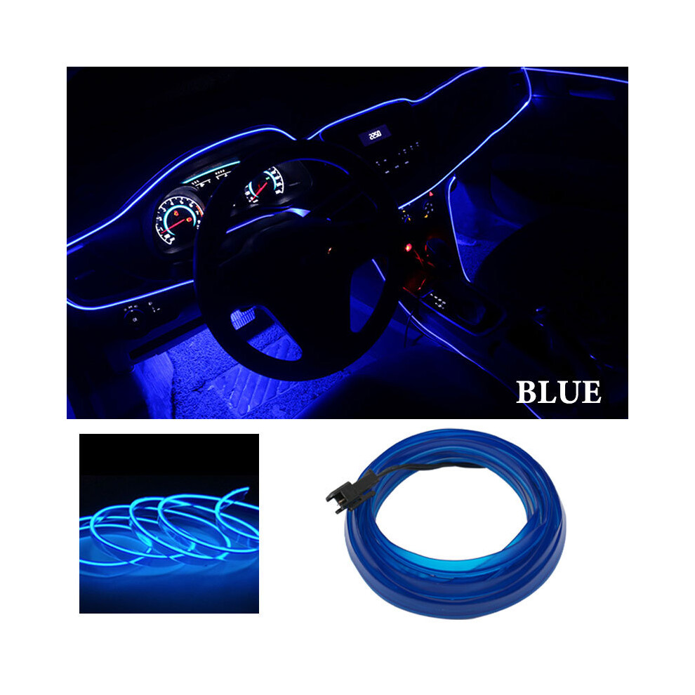Maxpower (5M, ) 5M Car Interior Decorative Atmosphere Wiring Neon Strip Auto Interior Blue/Light