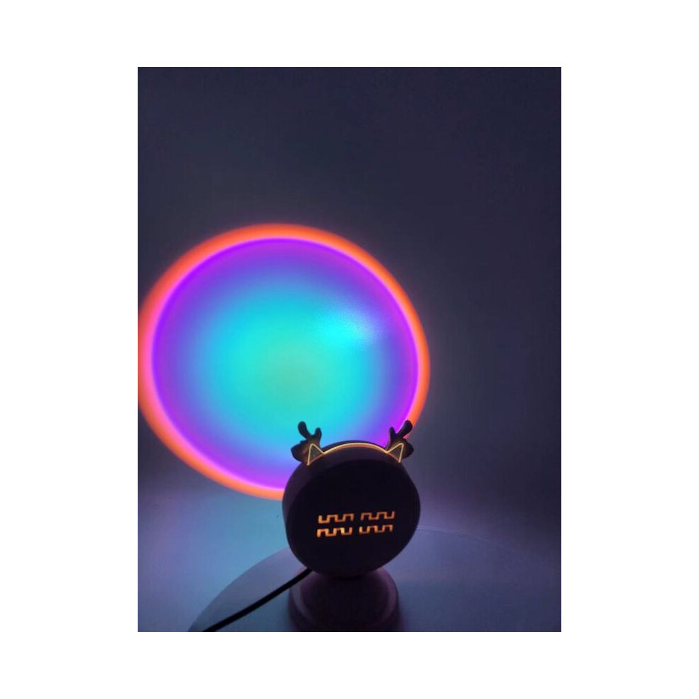 Maxpower (Rainbow Fawn) Mini Sunset Light Net Red Sunset Light Floor-To-Ceiling Photo Projection