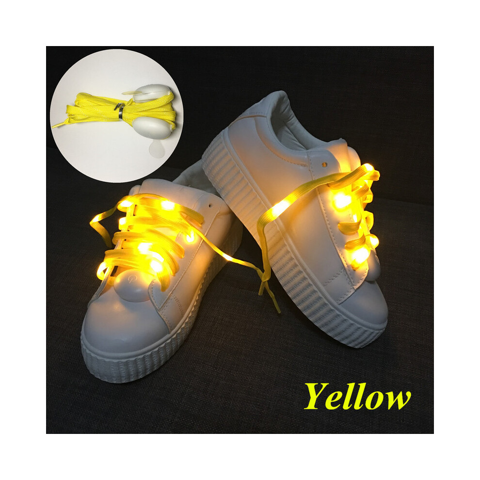 (Yellow) 2023 NEW 2M 20 led shoelaces light  for christmas festival home party