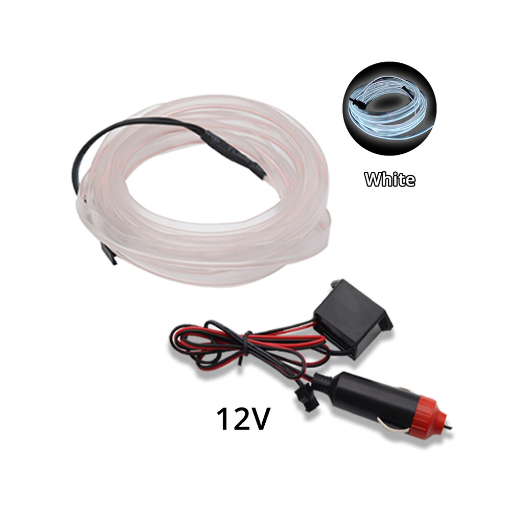 (3M, white Cigarett) 1M/2M/3M/5M Universal Car Interior Lighting LED Strip Decoration Garland-image-OPC-PDSSSFZ-NEW