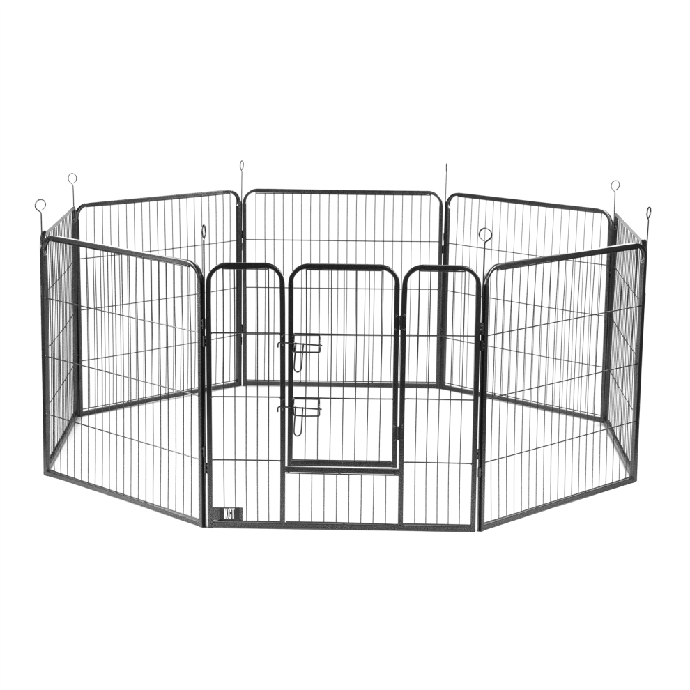 KCT Large Metal Heavy Duty Pet Play Pen Indoor/Outdoor Enclosure For Dogs/Puppies