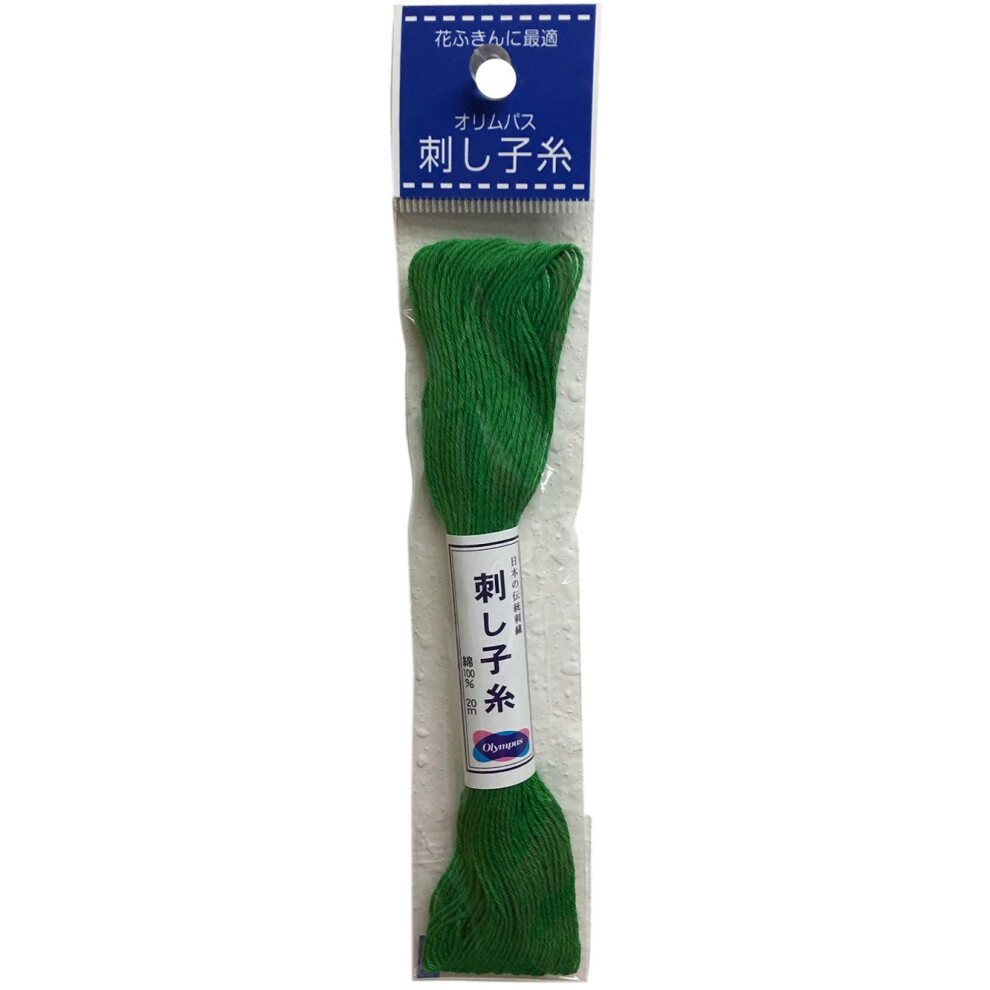 Olympus Sashiko Cotton Thread 22yd Solid-Viridian Green ST20SP-26