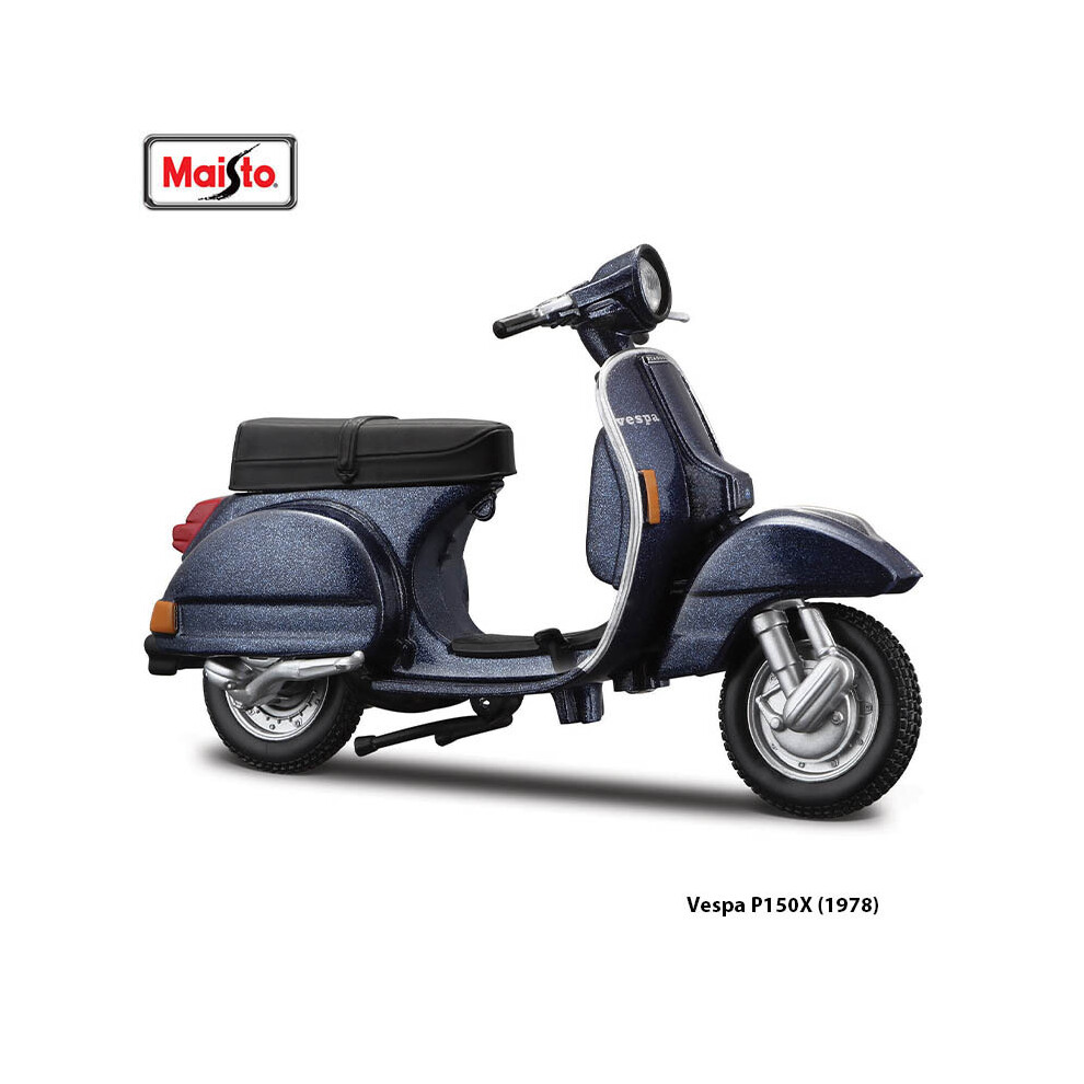 Photos - Toy Car MAXPOWER Maisto 1:18 2003 Vespa Granturismo motorcycle replicas with authentic (Vespa P150X 1978)