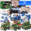 (2) DIY Hand Assembled Car Toys Pull Back Military Vehicle Mini Models Motorcycle 2