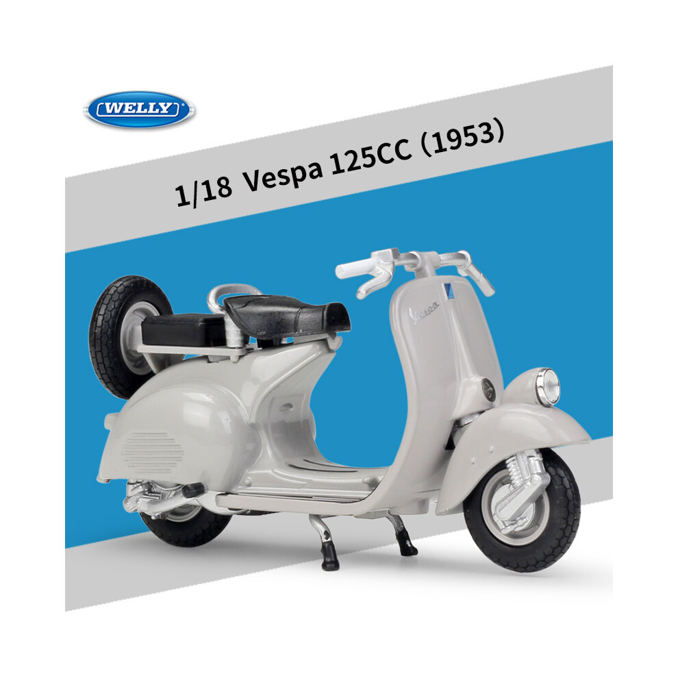 Photos - Toy Car MAXPOWER  1:18 Piaggio Vespa 150CC 1970 Static Die Cast Vehicles Collectible Hobbies (Vespa 125CC)