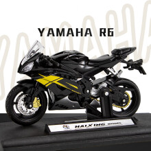 (Black) 1:18 Scale Yamaha R6 Alloy Scooter Sport Bike Figurines Diecasts Kids