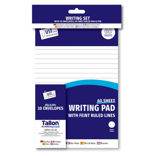 Writing Set - 60 Sheet, + 30 Envelopes + Pen.