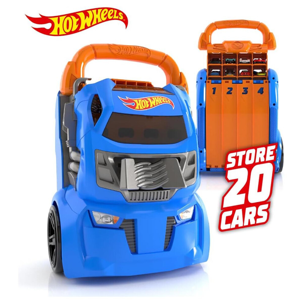 Hot Wheels Battle Plus Launcher Car Case (Fits up to 20 Die-Cast Cars)