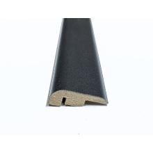 (0.9m, Midnight Sky Black) Solid Laminate/Wood Floor MDF Threshold Strip End Profile