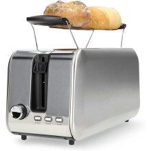 Toaster | 2 Steckplätze | Bräunungsstufen: 7 | Auftaufunktion | Aluminium / Silber