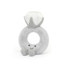 Fun Diamond Ring Cute Plush Toy Child Comfort Doll Stuffed Figure