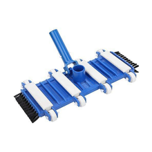 Swimming Pool Vacuum Head with Side Brush Wheel Cleaning Tool Summer