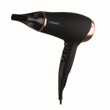 Carmen C80022COP Noir Hair Dryer with Concentrator Nozzle, 2200 W, Black and Copper