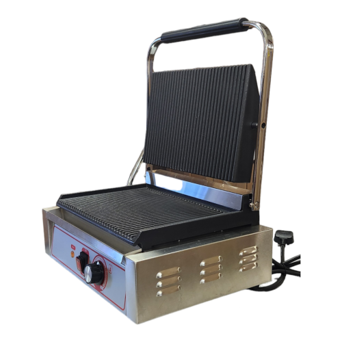 Single Grooved Panini Sandwich Maker Grill 2