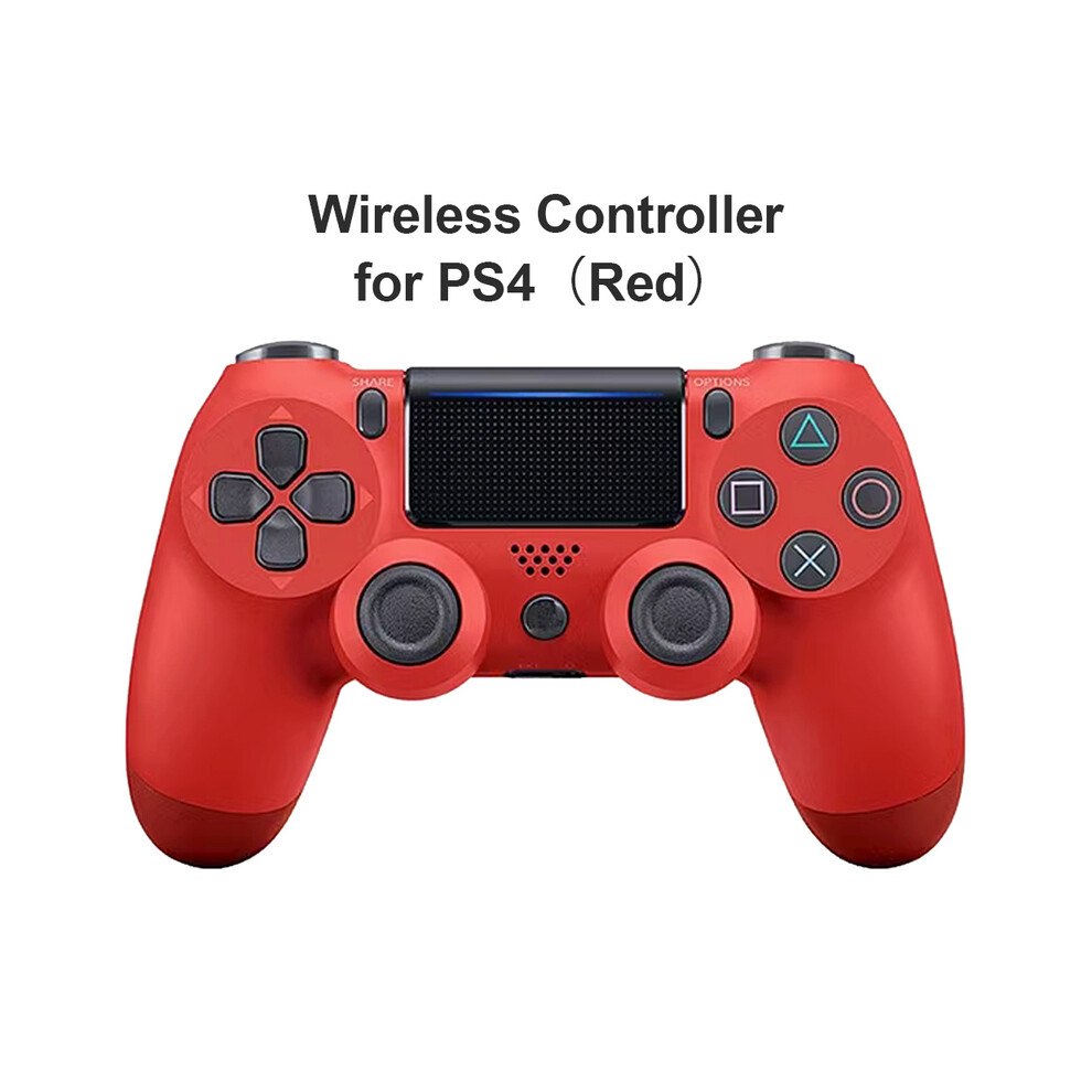 (Red) Wireless Controller for PS4 Slim Pro Joystick Gamepad Bluetooth JoyPad