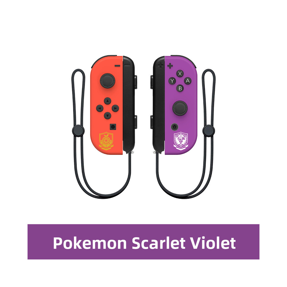 (Scarlet Violet) Joy Pad Con Joycons Wireless Controller L/R Controllers with Grip Support