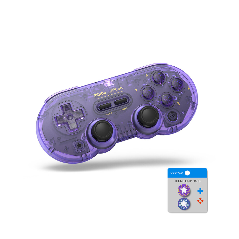 (Purple) 8Bitdo Sn30 Pro Bluetooth Gamepad(Special Edition) Controller Joystick Purple 8751601558965