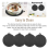 5 Pack Electric Induction Hob Protector Mat Anti-Slip Mat , Black 7