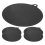 5 Pack Electric Induction Hob Protector Mat Anti-Slip Mat , Black 3