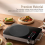 5 Pack Electric Induction Hob Protector Mat Anti-Slip Mat , Black 5