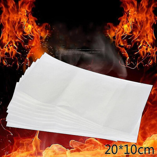 10pcs 20*10cm Fire Paper Flash Flame Paper Fire Paper Magic Props Effect Shock