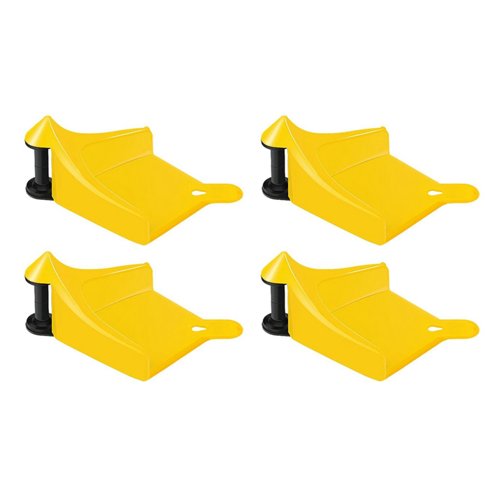 4-Pack Tire Hose Rollers For Car Wash Avoid Snagging, Yellow 4851714833738