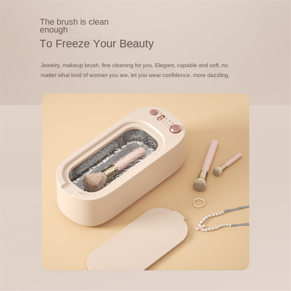 Ultrasonic Cleaner Machine, Professional Sonic Jewelry Cleaner,Pink