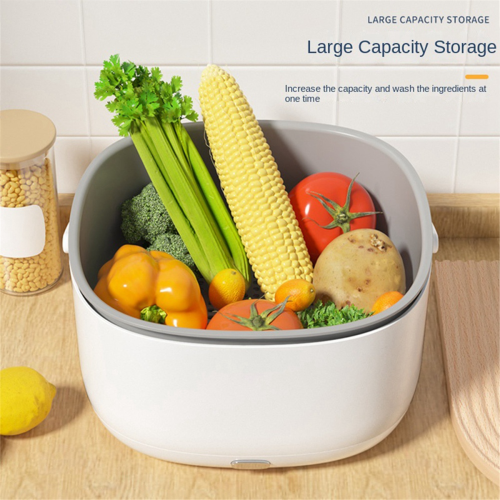 Electric Vegetable Washing Basket Kitchen Fruit and Vegetable Drainer 2
