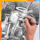 14 Pcs Blending Sponge Pen Double Headed Reusable Sketch Rub Pen 9