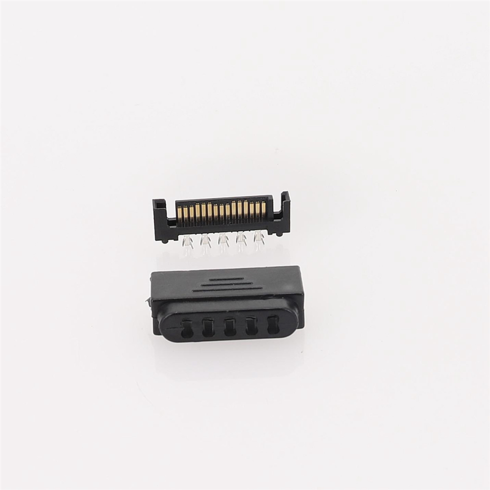 Photos - Cable (video, audio, USB) Jojomino 50Pair L29-Sata Plug 5 Holes SATA Male SATA Male Socket Plug & 