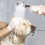 Handheld Showerhead ON/Off Full Shutoff Push Button Angle-Adjustable 8