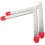 2pcs Folding Ladder Hinge 47cm Ladder Joint Connector Lock Switch Hasp Hinge 1