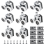 Curved Shower Door Rollers, 8Pcs Shower Glass Door Rollers 1