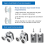 Curved Shower Door Rollers, 8Pcs Shower Glass Door Rollers 6