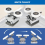 Curved Shower Door Rollers, 8Pcs Shower Glass Door Rollers 3