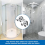 Curved Shower Door Rollers, 8Pcs Shower Glass Door Rollers 5