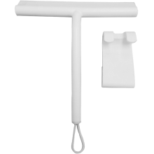 Silicone Shower Squeegee with Hook & Lanyard,for Bathroom, Door, Car