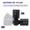 2PCS Curtain Rods Corner Connector(Black) 4