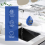 Digital Bathroom Clock Waterproof Shower Clock Timer Blue 6