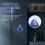 Digital Bathroom Clock Waterproof Shower Clock Timer Blue 7