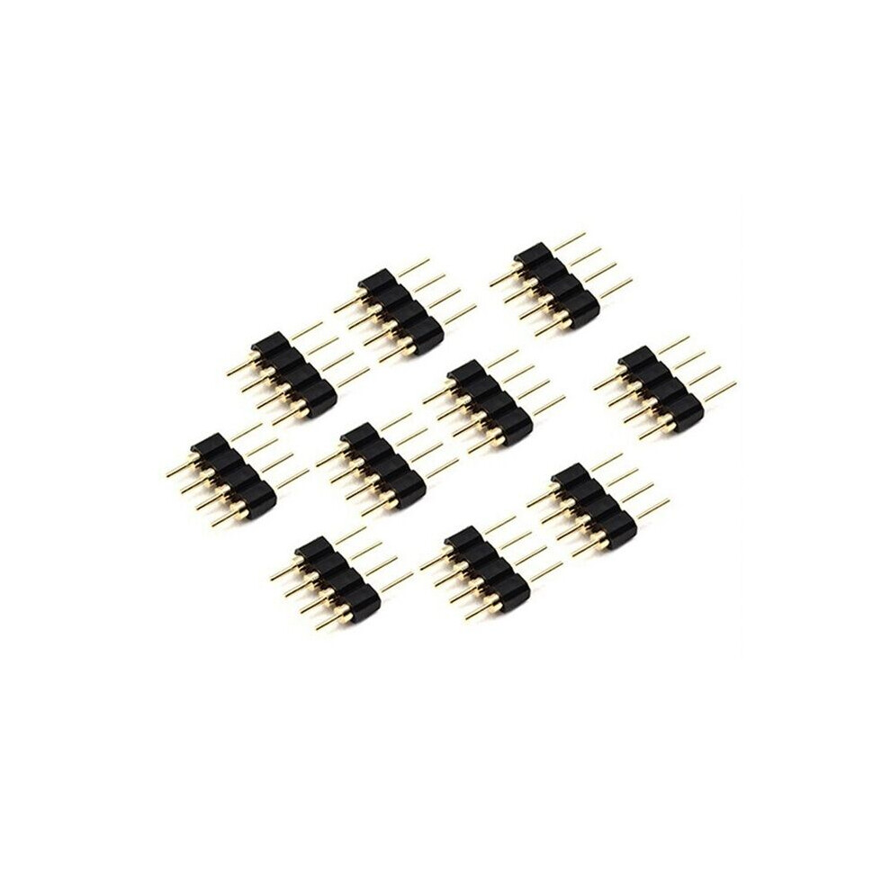 50Pcs 4 Pin Rgb Led Male Plug Adapter For 3528 5050 Strip Light 4851714868266